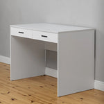 ODESSA DESK - WHITE - SLIM - OVAL BLACK - Furniture > Office > Desks