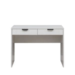 ODESSA DESK - WHITE - VJ PANEL - PULL BLACK - Furniture > Office > Desks