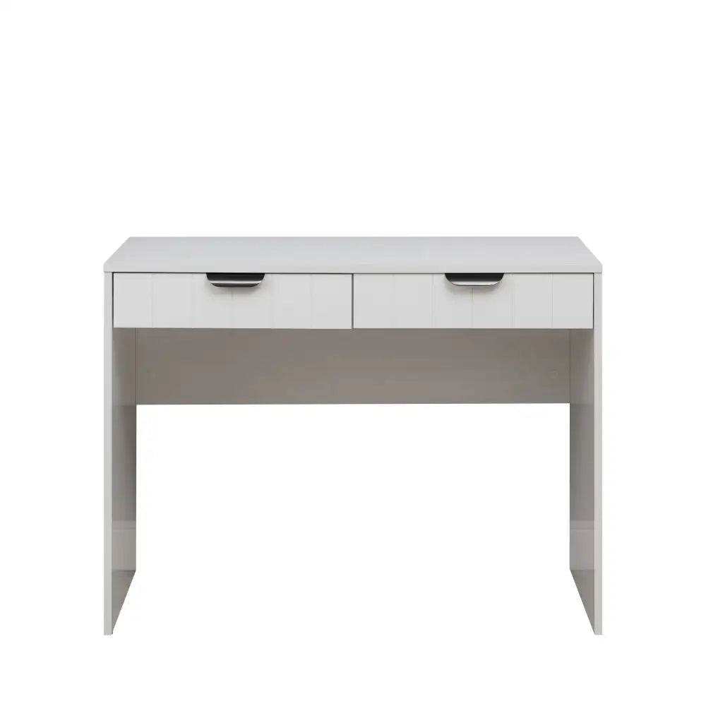 ODESSA DESK - WHITE - VJ PANEL - PULL BLACK - Furniture > Office > Desks