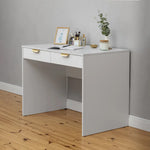 ODESSA DESK - WHITE - VJ PANEL - PULL BRASS - Furniture > Office > Desks