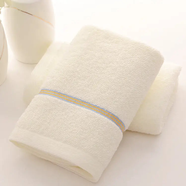 Off White Luxury Soft Cotton Towel Set - 5-Piece Bathroom Towels Absorbent & Quick-Drying Gentle for Sensitive Skin