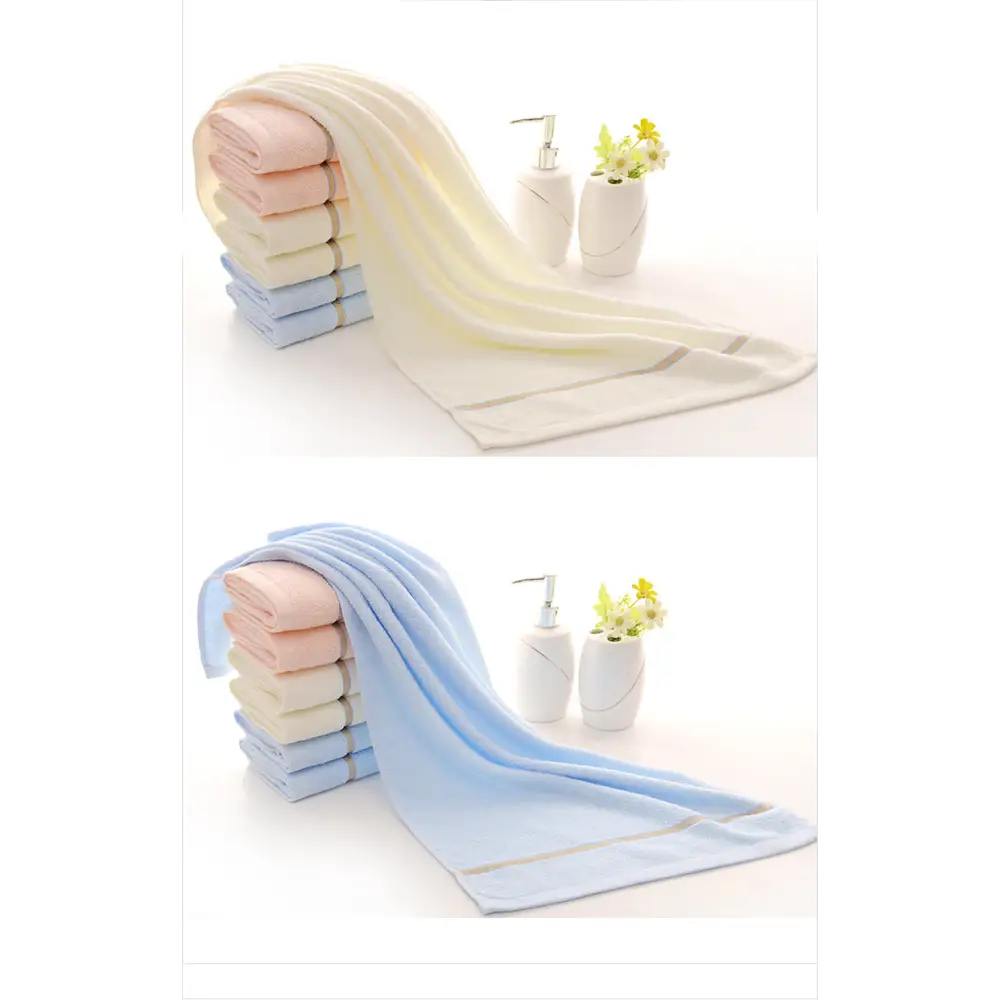 Off White Luxury Soft Cotton Towel Set - 5-Piece Bathroom Towels Absorbent & Quick-Drying Gentle for Sensitive Skin