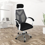 Office Chair Gaming Computer Chairs Mesh Back Foam Seat - White - Furniture > Office