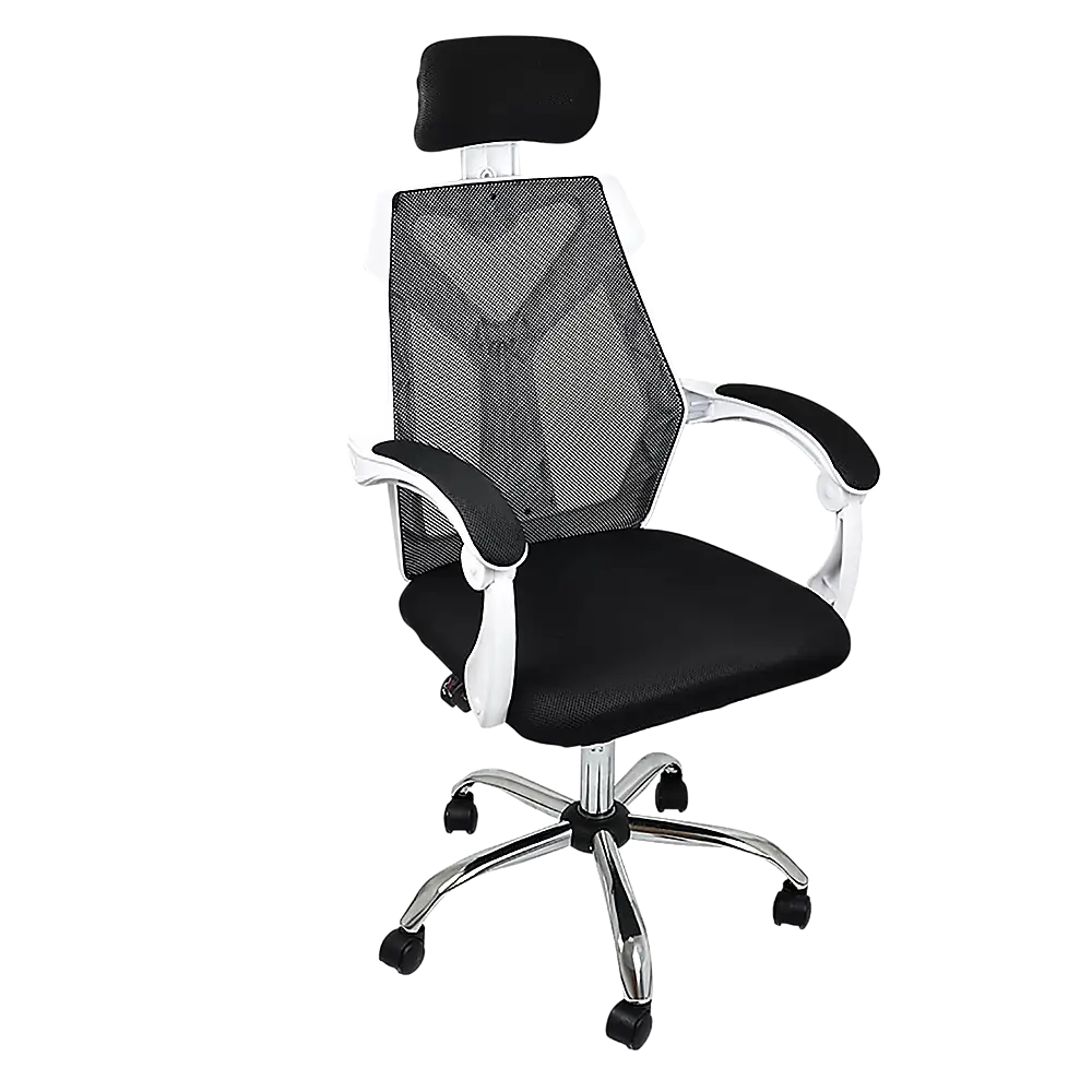 Office Chair Gaming Computer Chairs Mesh Back Foam Seat - White - Furniture > Office