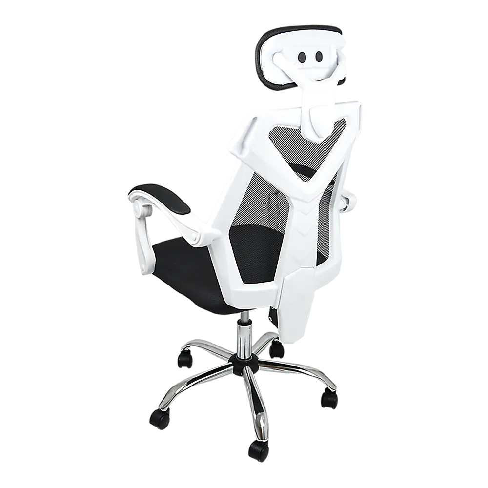 Office Chair Gaming Computer Chairs Mesh Back Foam Seat - White - Furniture > Office