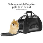 Ondoing Black Portable Pet Carrier Tote Travel Bag Kennel Soft Dog Crate Cage Outdoor - Pet Care > Cat Supplies > Cat