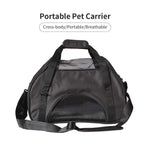Ondoing Black Portable Pet Carrier Tote Travel Bag Kennel Soft Dog Crate Cage Outdoor - Pet Care > Cat Supplies > Cat