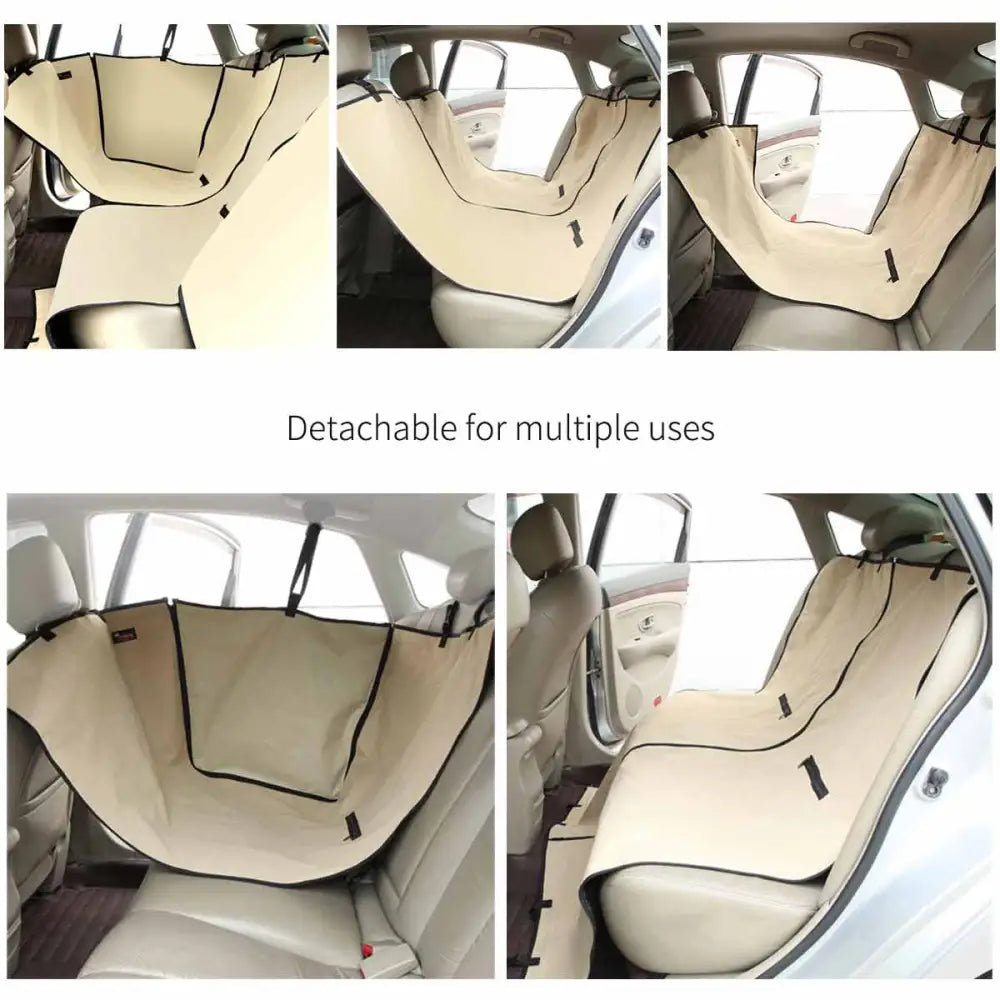 Ondoing Detachable Pet Dog Car Seat Cover Backseat Protector Hammock Waterproof Non-slip Blue - Pet Care > Cat Supplies