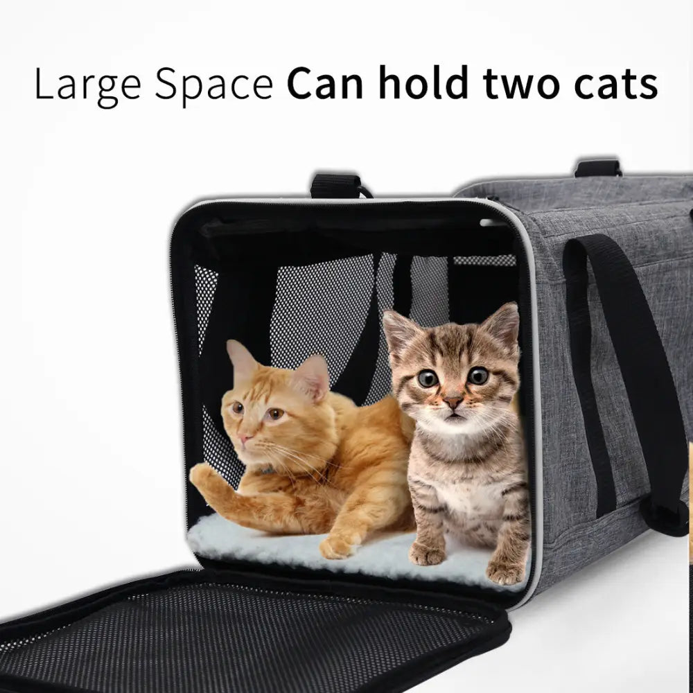 Ondoing Foldable Pet Carrier Bag Cat Dog Soft Crate Cage Kennel Tent Travel Portable Car - Pet Care > Cat Supplies >