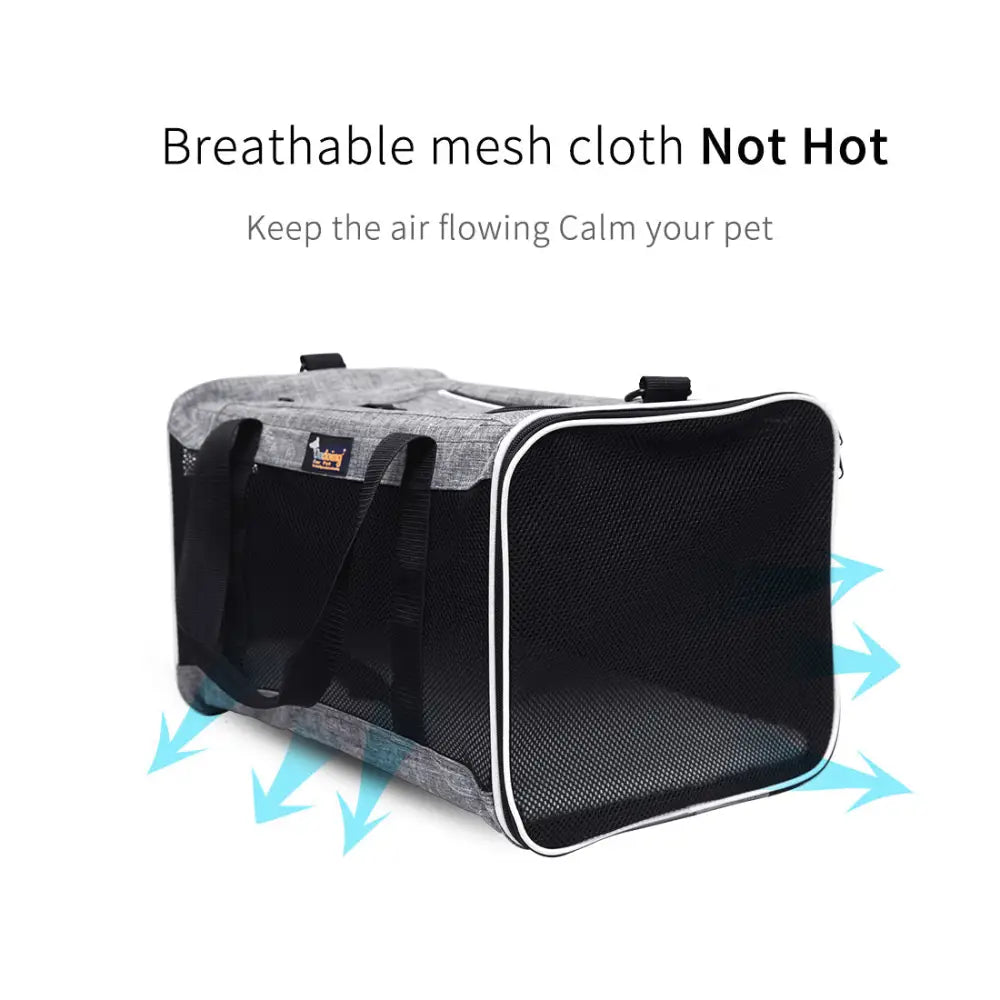 Ondoing Foldable Pet Carrier Bag Cat Dog Soft Crate Cage Kennel Tent Travel Portable Car - Pet Care > Cat Supplies >