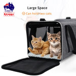 Ondoing Foldable Pet Carrier Bag Cat Dog Soft Crate Cage Kennel Tent Travel Portable Car - Pet Care > Cat Supplies >