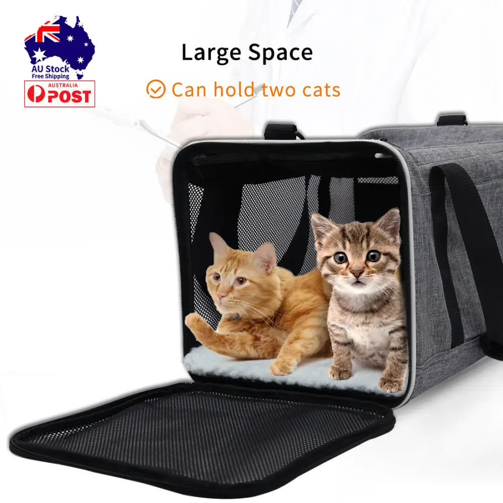 Ondoing Foldable Pet Carrier Bag Cat Dog Soft Crate Cage Kennel Tent Travel Portable Car - Pet Care > Cat Supplies >