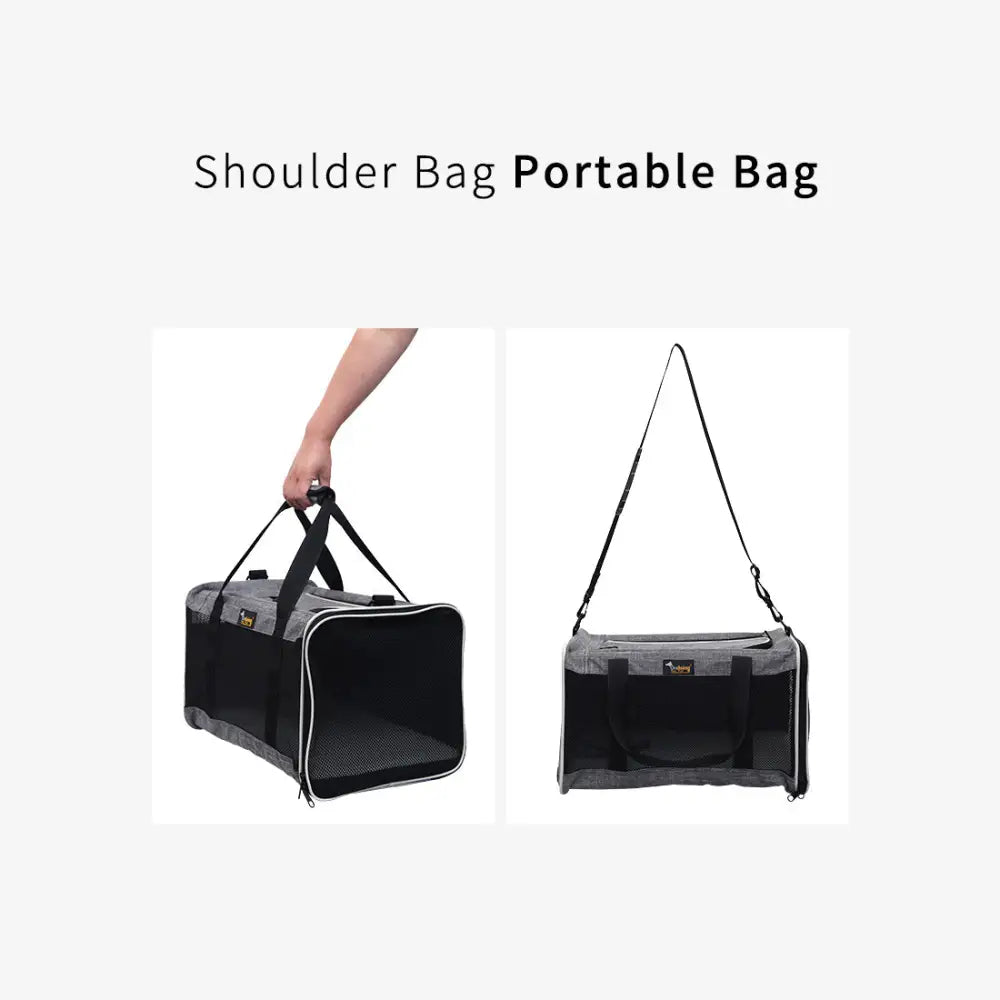 Ondoing Foldable Pet Carrier Bag Cat Dog Soft Crate Cage Kennel Tent Travel Portable Car - Pet Care > Cat Supplies >