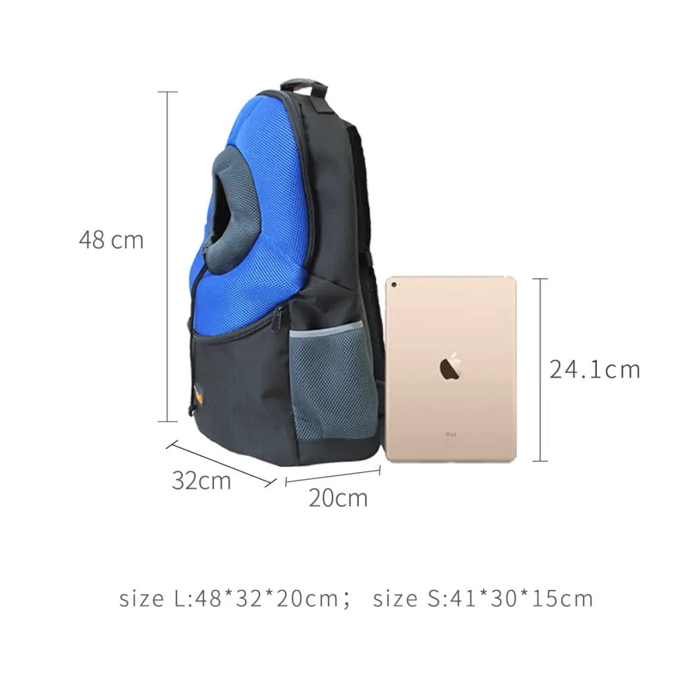 Ondoing Pet Carrier Backpack Adjustable Dog Puppy Cat Front Carrier Head Out - Pet Care > Cat Supplies > Cat Carriers &