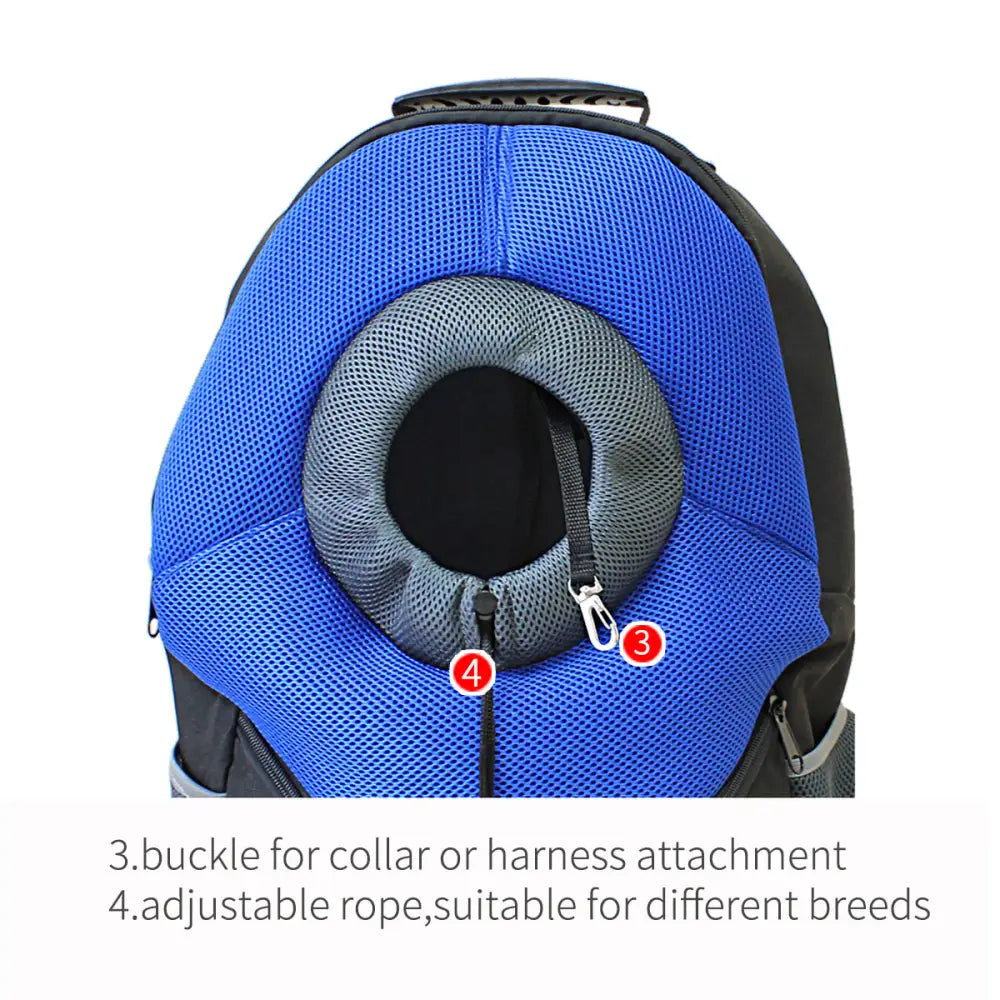 Ondoing Pet Carrier Backpack Adjustable Dog Puppy Cat Front Carrier Head Out - Pet Care > Cat Supplies > Cat Carriers &