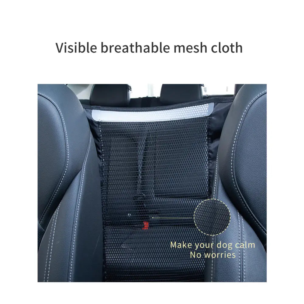 Ondoing Pet Dog Barrier Car Back Seat Fence Isolation Divider Net Safety Mesh Guard Kids-grey - Pet Care > Dog Supplies