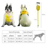Ondoing Pet Saddle Bag Dog Harness Backpack Hiking Traveling Outdoor Bags Cute Costume (Pink pig bag with leash)L - Pet