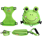 Ondoing Pet Saddle Bag Dog Harness Backpack Hiking Traveling Outdoor Bags Cute Costume (Pink pig bag with leash)L - Pet