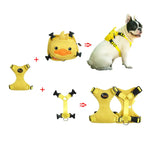 Ondoing Pet Saddle Bag Dog Harness Backpack Hiking Traveling Outdoor Bags Cute Costume (Pink pig bag with leash)L - Pet