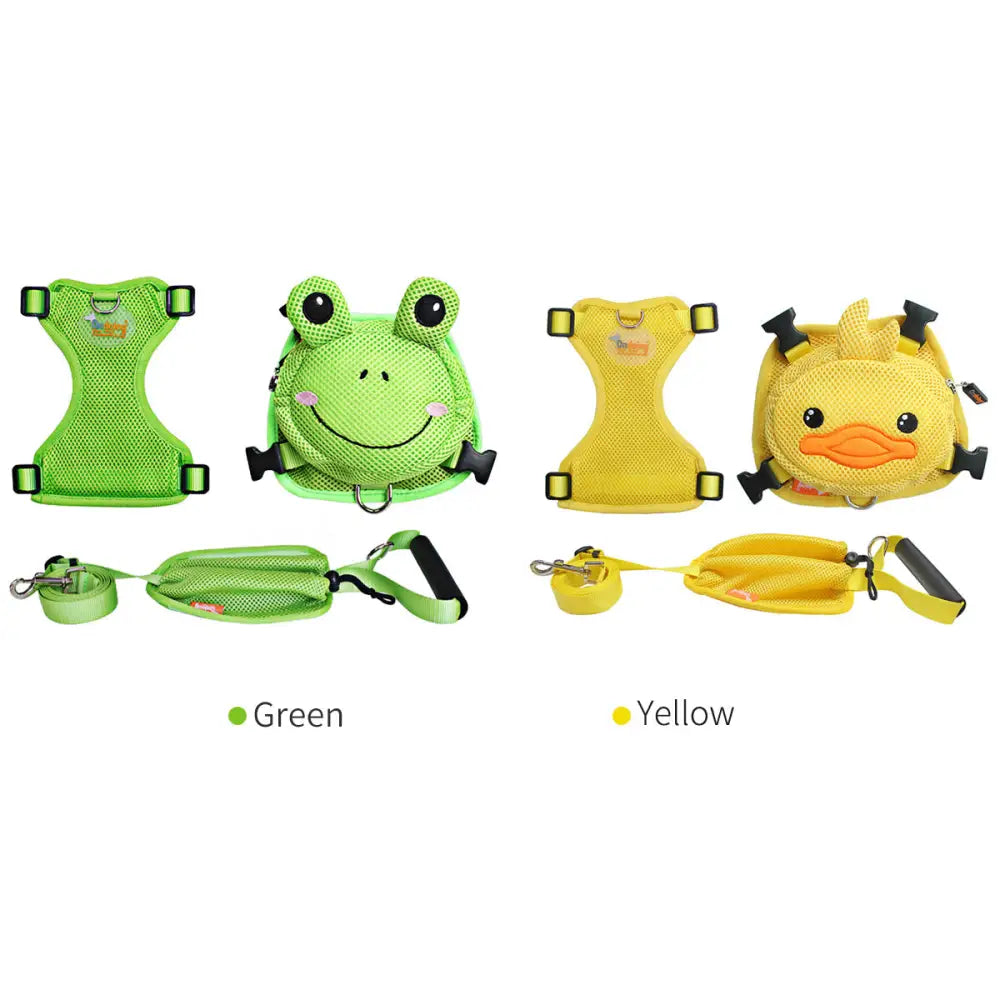 Ondoing Pet Saddle Bag Dog Harness Backpack Hiking Traveling Outdoor Bags Cute Costume (Pink pig bag with leash)L - Pet