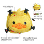 Ondoing Pet Saddle Bag Dog Harness Backpack Hiking Traveling Outdoor Bags Cute Costume (Pink pig bag with leash)L - Pet