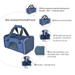 Ondoing Portable Pet Carrier Tote Travel Bag Kennel Soft Dog Crate Cage Indoor Outdoor - Pet Care > Cat Supplies > Cat
