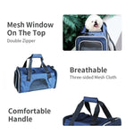 Ondoing Portable Pet Carrier Tote Travel Bag Kennel Soft Dog Crate Cage Indoor Outdoor - Pet Care > Cat Supplies > Cat