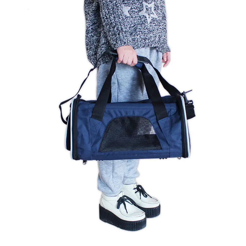 Ondoing Portable Pet Carrier Tote Travel Bag Kennel Soft Dog Crate Cage Indoor Outdoor - Pet Care > Cat Supplies > Cat