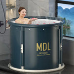 One-Click collapse Portable Foldable oxford Bathtub Water Tube Spa Bath Bucket 70x65cm - Furniture > Bathroom > Bathtubs