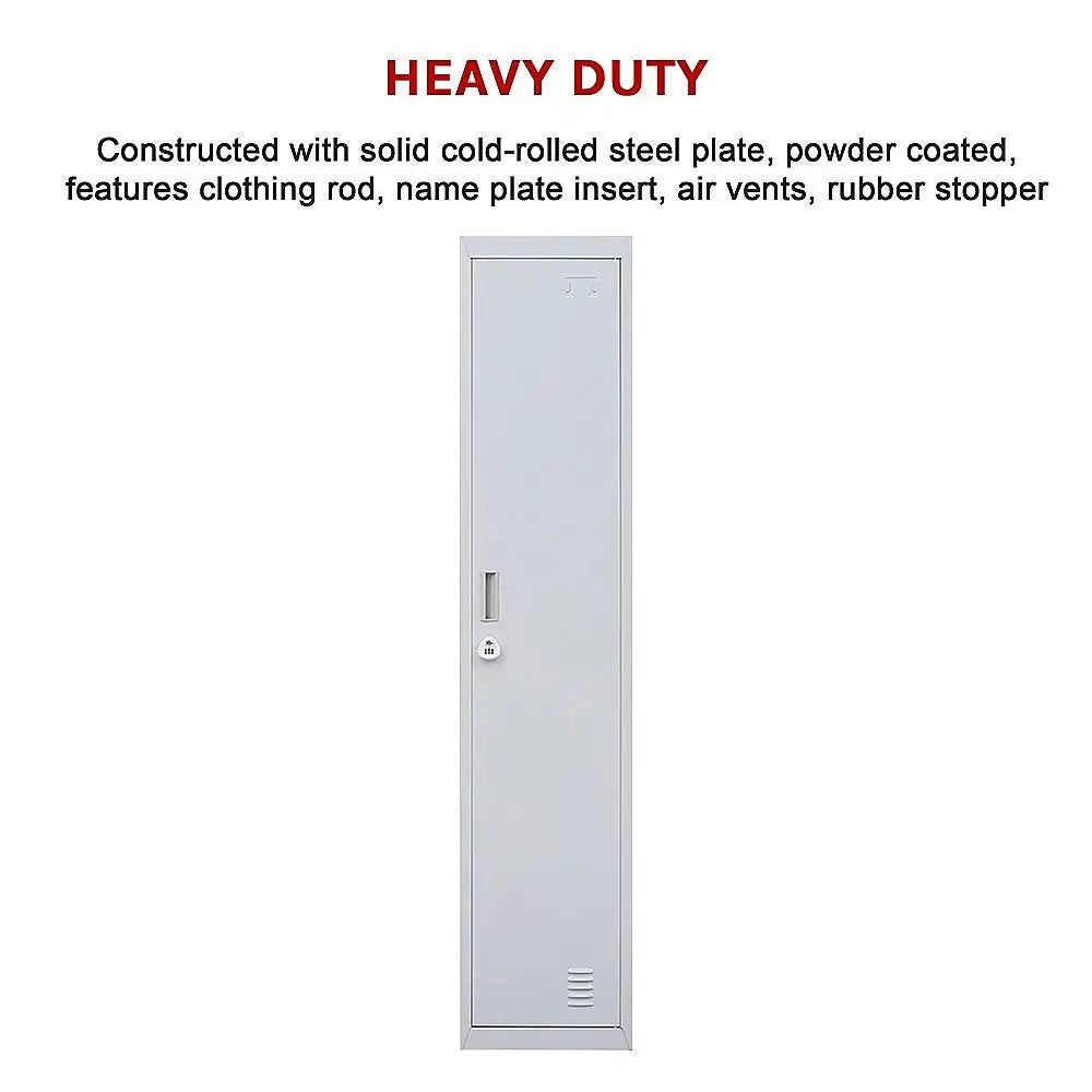 One-Door Office Gym Shed Clothing Locker Cabinet - Furniture > Office