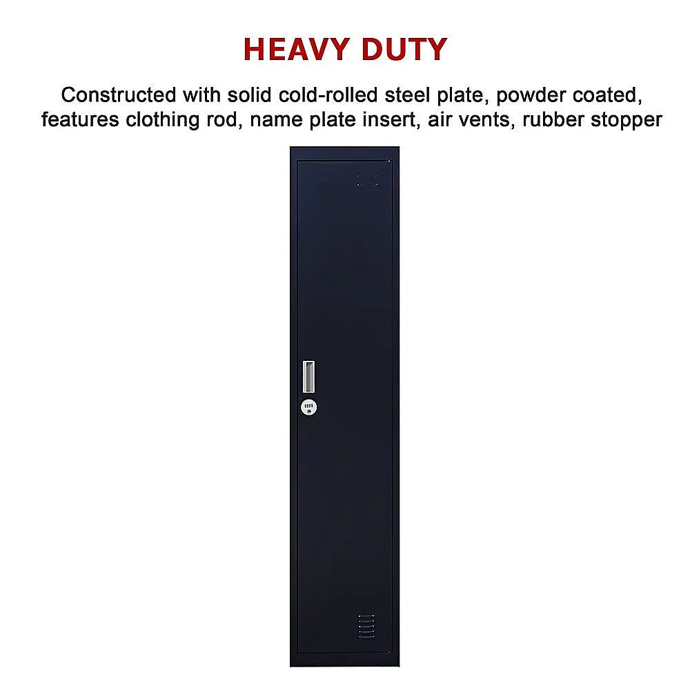One-Door Office Gym Shed Clothing Locker Cabinet - Furniture > Office