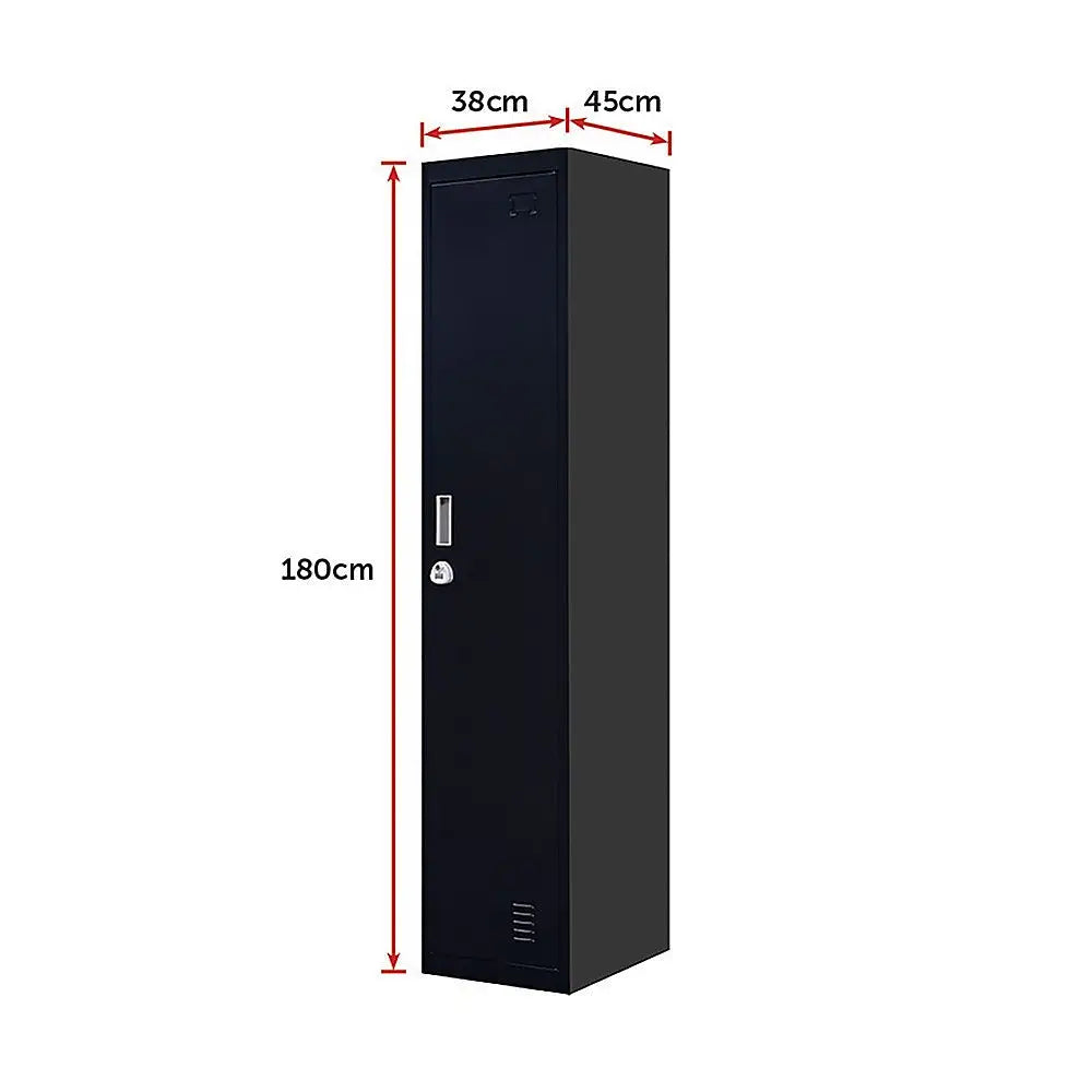 One-Door Office Gym Shed Clothing Locker Cabinet - Furniture > Office