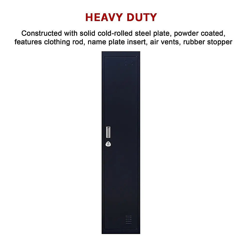 One-Door Office Gym Shed Clothing Locker Cabinet - Furniture > Office