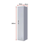 One-Door Office Gym Shed Clothing Locker Cabinet - Furniture > Office