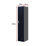One-Door Office Gym Shed Clothing Locker Cabinet - Furniture > Office