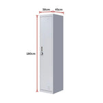 One-Door Office Gym Shed Clothing Locker Cabinet - Furniture > Office