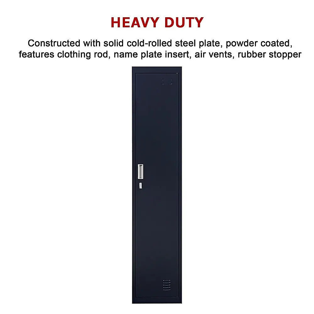 One-Door Office Gym Shed Clothing Locker Cabinet - Furniture > Office