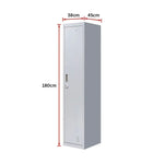 One-Door Office Gym Shed Clothing Locker Cabinet - Furniture > Office