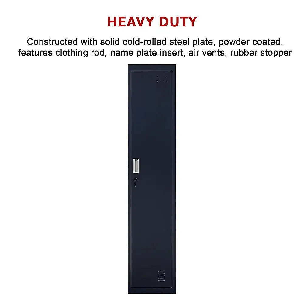 One-Door Office Gym Shed Clothing Locker Cabinet - Furniture > Office