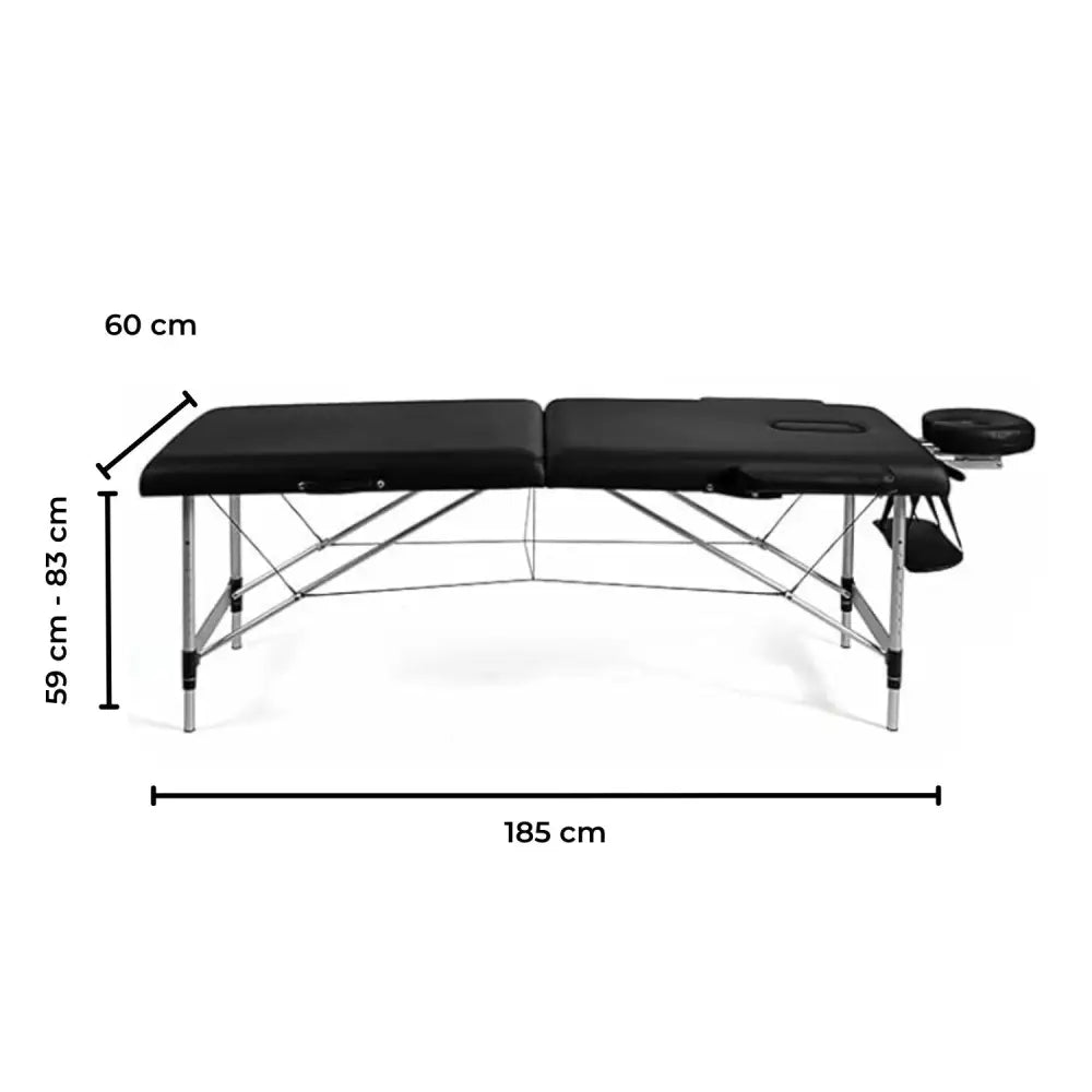 ONIREST 2 Fold Adjustable Portable Massage Bed (Black)OR-MTP-101-NS - Furniture > Mattresses