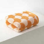 Orange Thickened and Enlarged Cotton Hand Towels - 3 Pack (34x74cm) - Soft and Absorbent Bath Towels for Adults - Home