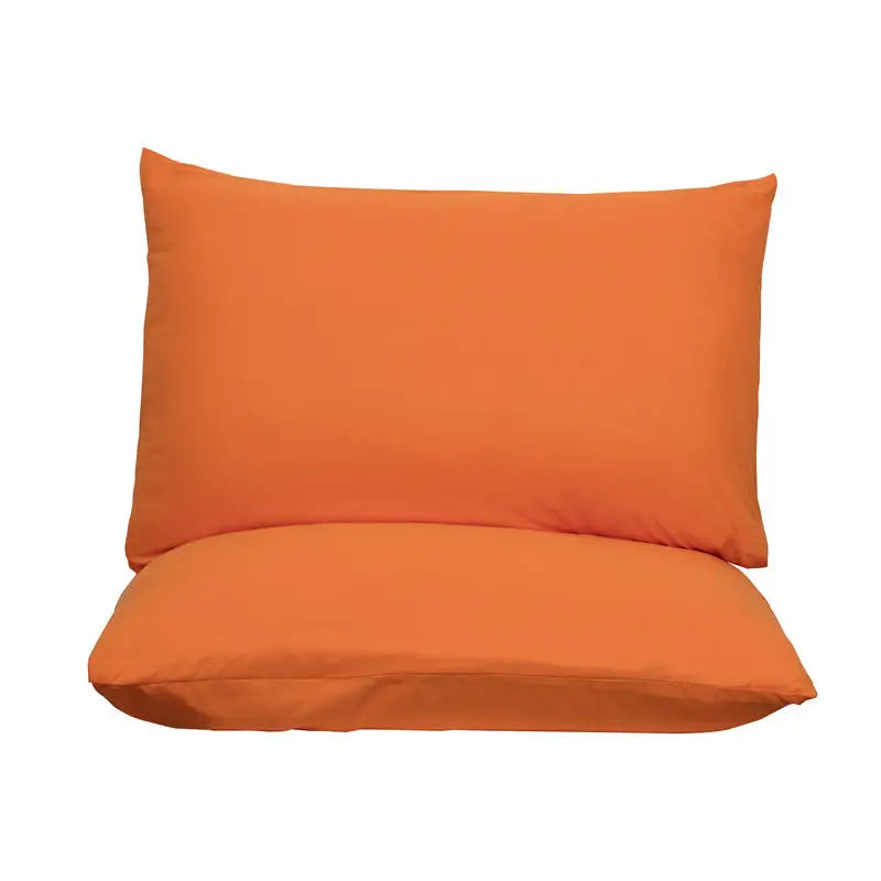 Orange Ultra Soft Brushed Waterproof Pillow Protectors (Set of 2) - 50x70cm Stain & Spill Guard for Bed Pillows(Note:
