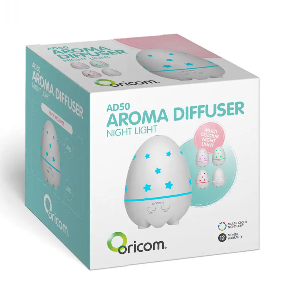 Oricom Aroma Diffuser Humidifier & Night Light Baby Kids Room AD50 - Appliances > Aroma Diffusers & Humidifiers