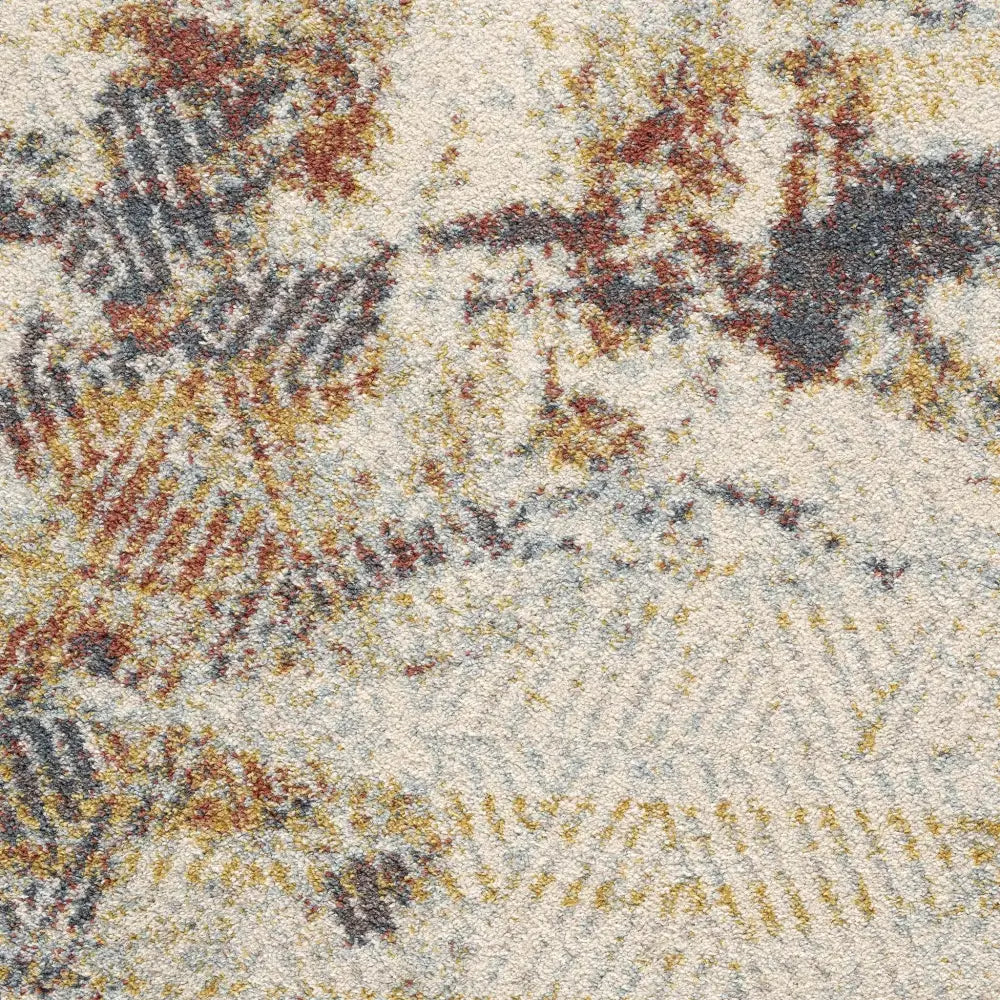 Oriental Multi Hues Rug - Cream - 200x290 - Home & Garden > Rugs