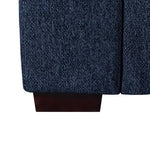 Orion Corner Sofa Premium Fabric Upholstery Padded Seat Wooden Frame Rubber Wooden Legs with Ottoman - Furniture > Bar