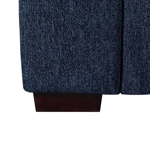 Orion Corner Sofa Premium Fabric Upholstery Padded Seat Wooden Frame Rubber Wooden Legs with Ottoman - Furniture > Bar