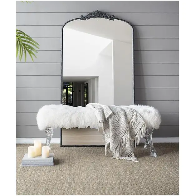 ORNATE METALLIC FLOOR MIRROR - Home & Garden > Decor > Mirrors