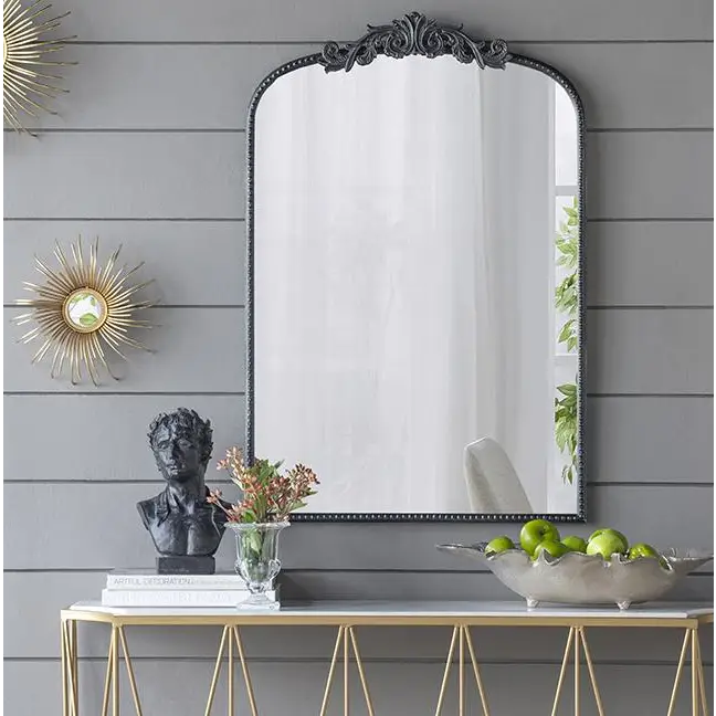 ORNATE METALLIC WALL MIRROR - Home & Garden > Decor > Mirrors
