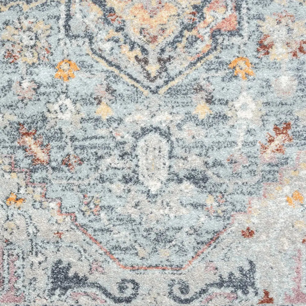 Ornate Persian Vintage Rug - Blue - 200x290 - Home & Garden > Rugs