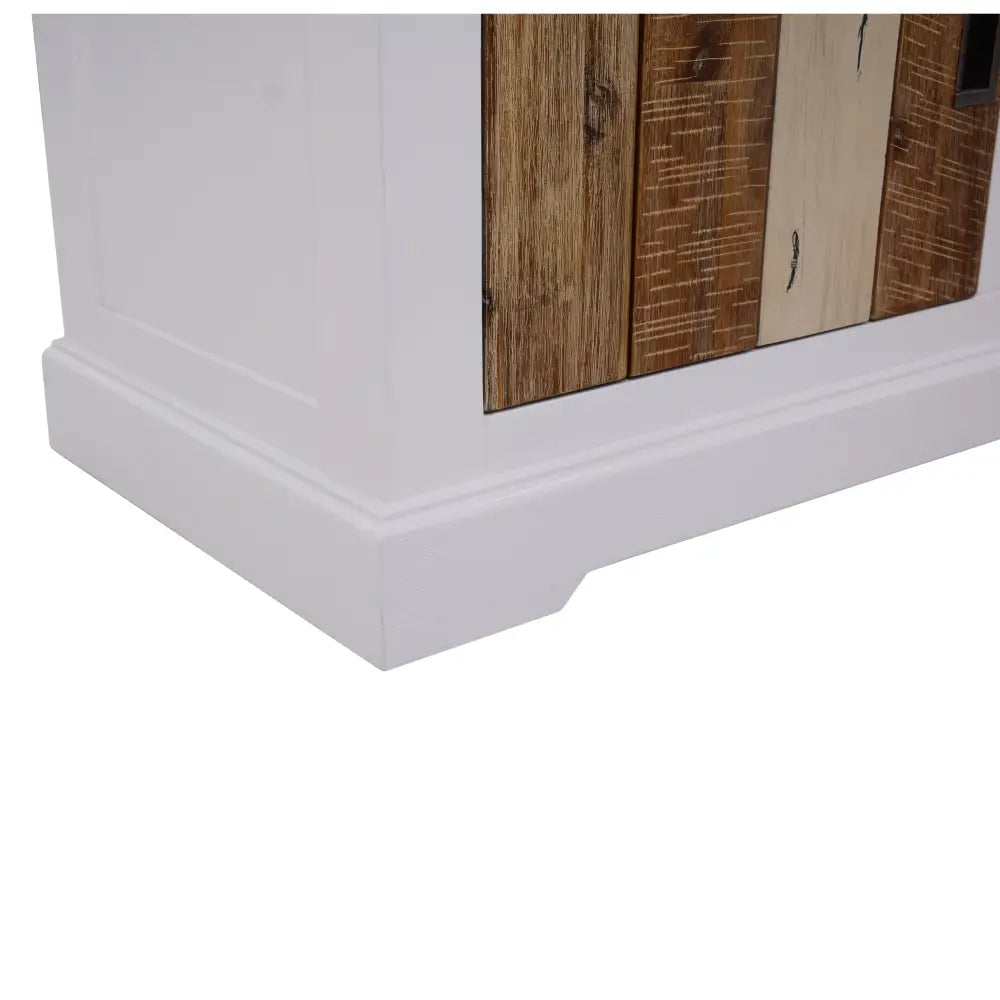Orville ETU Entertainment TV Unit 214cm 2 Door Solid Acacia Timber - Multi Color - Furniture > Living Room